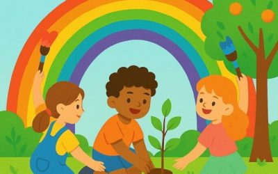 Crianças e familiares encerram Projeto “Sementes do Eco-Íris” com o plantio de árvores